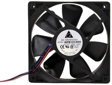 12V DC WFB1212HH Axial Fan 120x120x25mm / 0.68A