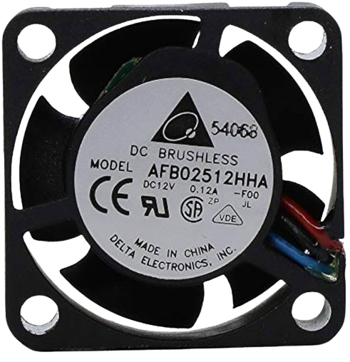 AFB02512HHA-A 25x25x10mm 12V Delta Ball Bearing DC Axial Fan
