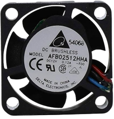 AFB02512HHA-A 25x25x10mm 12V Delta Ball Bearing DC Axial Fan