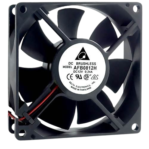 AFB0812H 80x80x25mm 12V 0.24A Delta DC Axial Fan