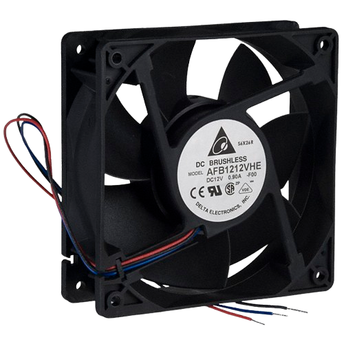 AFB1212VHE 120x120x25mm 12V 0.9A Delta DC Axial Fan