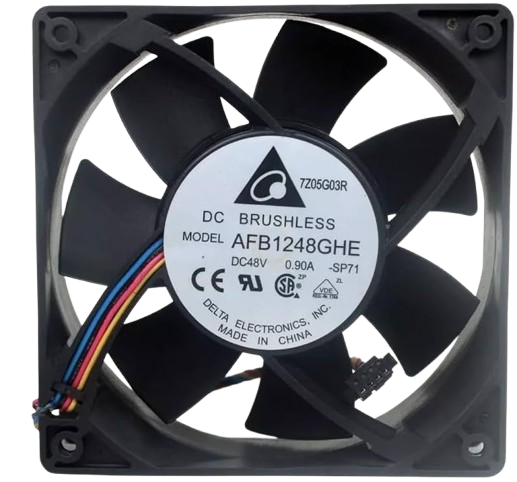 AFB1248GHE 120x120x25mm 48V 0.9A Delta DC Axial Fan