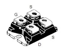IXFN130N30 130A 300V IXYS MOSFET Module