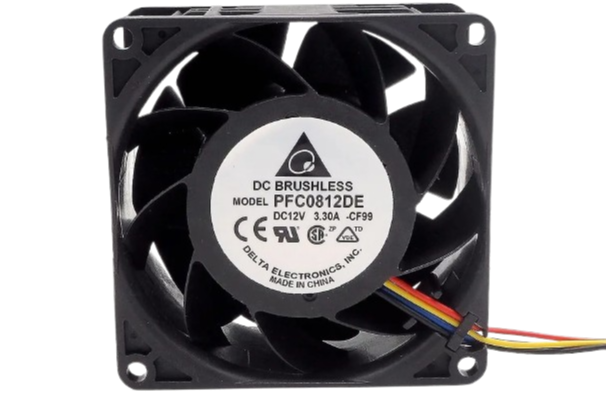 PFC0812DE 80x80x38mm 12V 1,86A DC Delta Fan